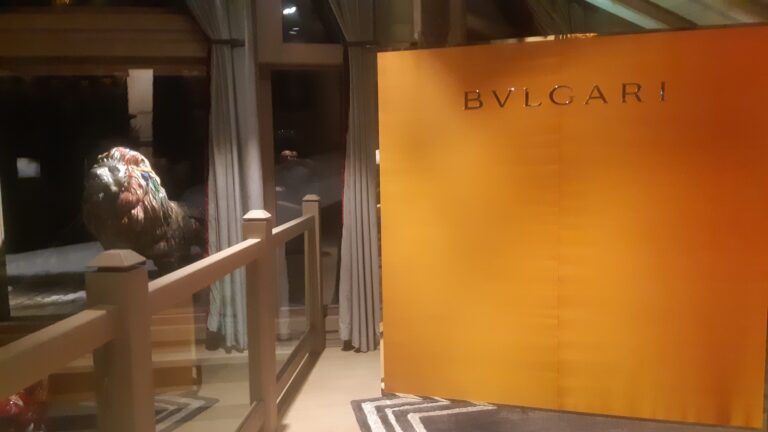 Présentation nouvelle collection BVLGARI à Courchevel